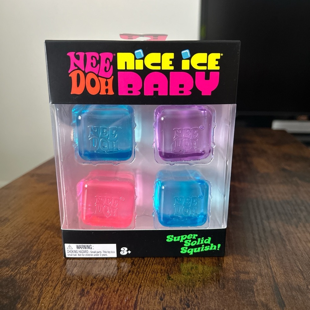NEW UNOPENED NeeDoh Nice Ice Baby 4 pack Blue Pink Purple